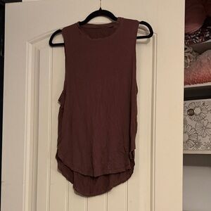 Sleeveless Brown Top